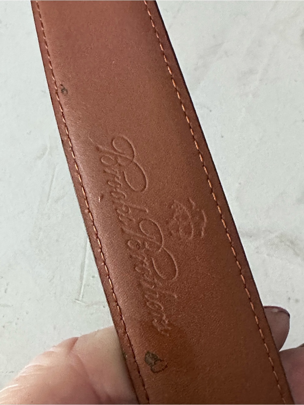 Brooks Brothers ITALY Men's Brown Leather Classic Size 38 - Picture 6 of 9